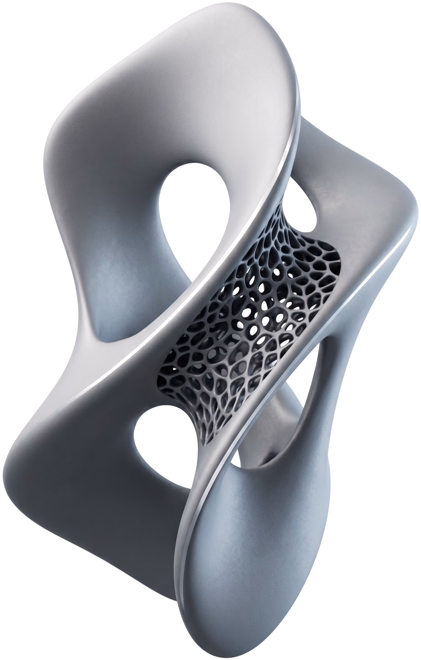 Topology-optimized aerospace bracket, 3D printed in PA carbon-fiber composite